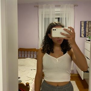 White Forever 21 Tang top!